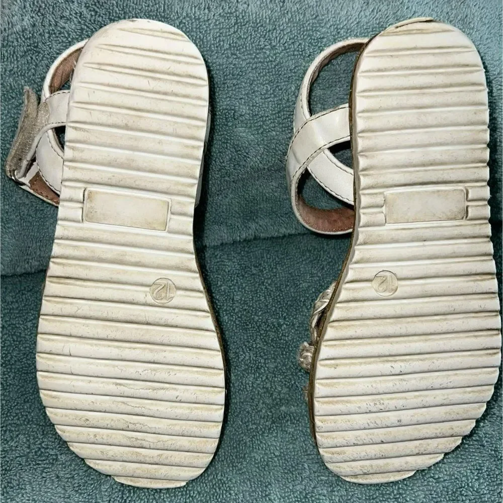 Olive & Edie Little Girl White Sparkle Sandals (12)